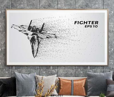 File PSD File tranh hiện đại pha lê gương KF72037 (chất lượng in ấn)