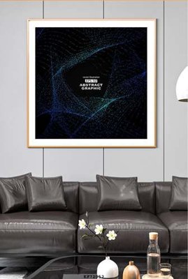 File gốc File tranh hiện đại pha lê gương KF72052 (phong cách) cổ điển