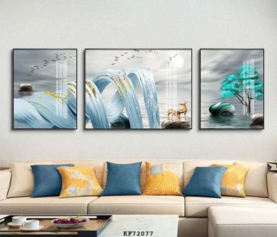 File in mica File tranh hiện đại pha lê gương KF72077 (bản gốc) sắc sảo