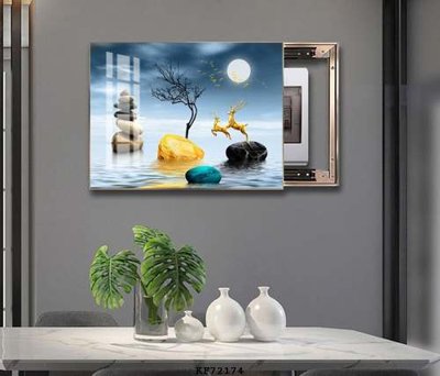 Download file File tranh hiện đại pha lê gương KF72174 (gốc) in mica bàn thờ