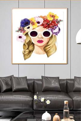 Tải file File tranh hiện đại pha lê gương KF72202 (gốc) chủ đề phong thủy