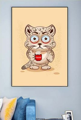 File in trần File tranh hiện đại pha lê gương KF72482 (bản gốc) mây trời