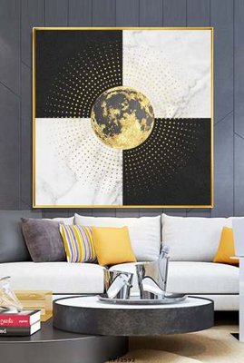 File in trần File tranh hiện đại pha lê gương KF72592 (bản gốc) hoa văn