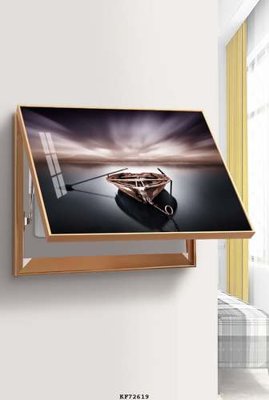 File gốc in ấn File tranh hiện đại pha lê gương KF72619 độ phân giải cao