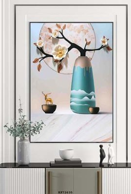 File gốc File tranh hiện đại pha lê gương KF72635 (phong cách) châu Âu