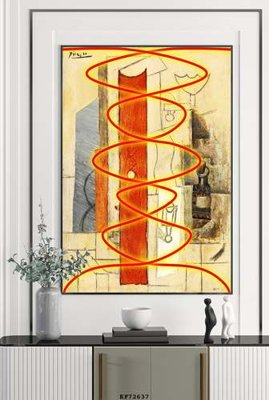 File gốc File tranh hiện đại pha lê gương KF72637 (PNG) không nền chất lượng