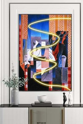 File gốc File tranh hiện đại pha lê gương KF72638 (AI/EPS) cho in ấn