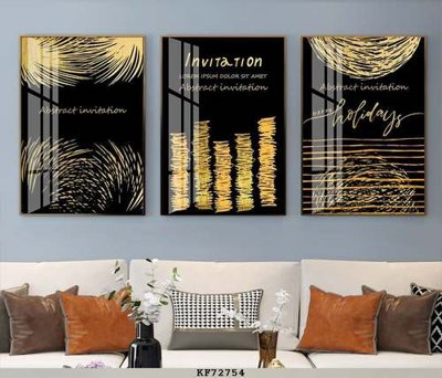 File in lụa File tranh hiện đại pha lê gương KF72754 (tân cổ điển) File tranh hiện đại pha lê gương KF72754