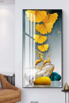 File in ấn File tranh hiện đại pha lê gương KF72808 (bản gốc) sắc nét