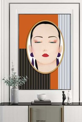 File tranh gốc File tranh hiện đại pha lê gương KF72822 (bản quyền) Filetranh.com