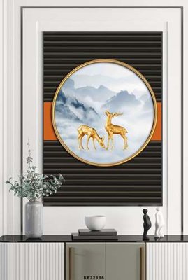 File ảnh gốc File tranh hiện đại pha lê gương KF72886 (chuyên in mica)