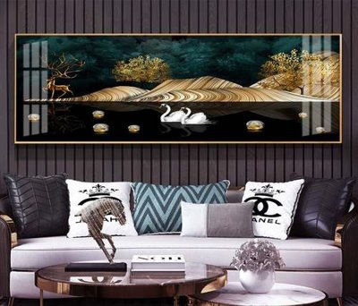 File in trần File tranh hiện đại pha lê gương KF72904 (bản gốc) 5D