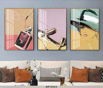 File gốc File tranh hiện đại pha lê gương KF72933 (ảnh chi tiết) để in ấn