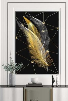 Hình ảnh file gốc in trần nhà File tranh hiện đại pha lê gương KF72953