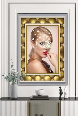 File PSD in ấn File tranh hiện đại pha lê gương KF73022 (chất lượng cao)