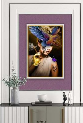 File gốc File tranh hiện đại pha lê gương KF73040 (phong cách) tối giản