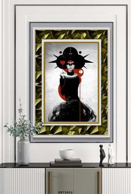 File gốc File tranh hiện đại pha lê gương KF73052 (trang trí) phòng trẻ em