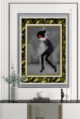 File tranh File tranh hiện đại pha lê gương KF73059 (gốc) chủ đề trẻ em