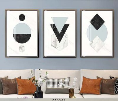 Ảnh gốc File tranh hiện đại pha lê gương KF73168 (siêu chi tiết) để in ấn