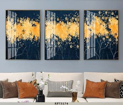 File gốc in tráng gương File tranh hiện đại pha lê gương KF73174 chi tiết