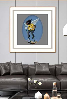 File PSD File tranh hiện đại pha lê gương KF73245 (gốc) cho in quảng cáo