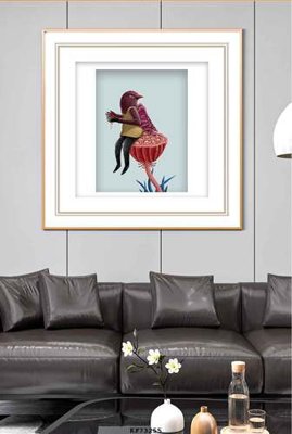 Tải file File tranh hiện đại pha lê gương KF73255 (PSD) cho in ấn quảng cáo