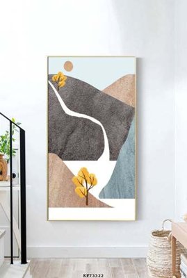 File tranh File tranh hiện đại pha lê gương KF73322 (bản gốc) treo phòng ăn