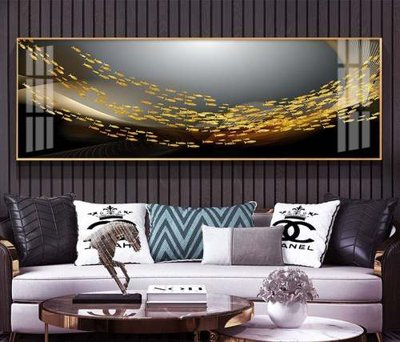 Ảnh gốc File tranh hiện đại pha lê gương KF73327 (nét căng) in mica