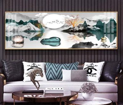 Ảnh gốc File tranh hiện đại pha lê gương KF73331 (nét căng) in mica