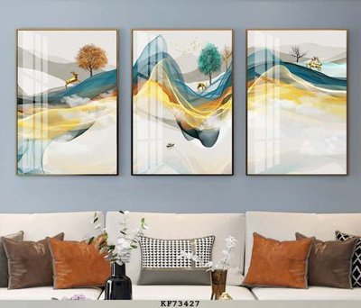 Tải file gốc File tranh hiện đại pha lê gương KF73427 (bản PSD) còn layer