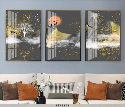 File PSD File tranh hiện đại pha lê gương KF73453 (gốc) tách lớp chi tiết