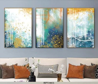 File tranh in trần 3D File tranh hiện đại pha lê gương KF73461 (ảnh gốc)