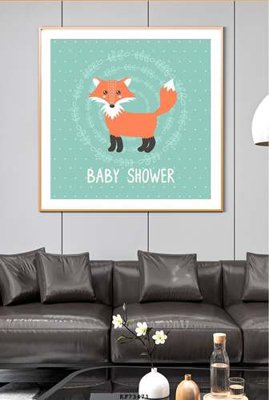 File tranh File tranh hiện đại pha lê gương KF73471 (gốc) chủ đề động vật