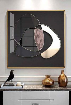 File PSD File tranh hiện đại pha lê gương KF73504 (bản gốc) đã tách nền