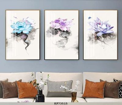 File gốc File tranh hiện đại pha lê gương KF73515 (in lụa) chi tiết cao