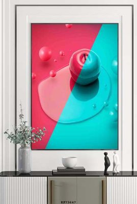 File tranh File tranh hiện đại pha lê gương KF73647 (ảnh gốc) in trần nhà