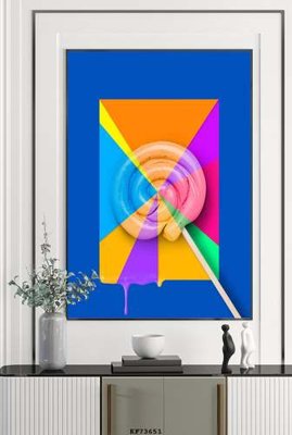 File in ấn File tranh hiện đại pha lê gương KF73651 chuyên nghiệp