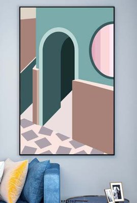 File PSD File tranh hiện đại pha lê gương KF73702 (gốc) nhiều lớp (multi-layer)