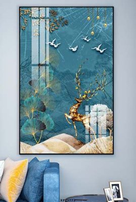 File tranh gốc File tranh hiện đại pha lê gương KF73773 (sắc nét từng chi tiết)