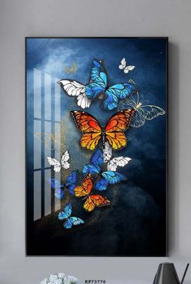 File tranh File tranh hiện đại pha lê gương KF73776 (bản gốc) in canvas