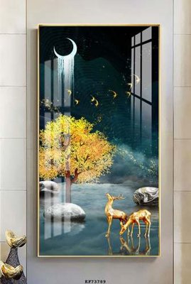 File gốc File tranh hiện đại pha lê gương KF73789 (cho in ấn) từ kho Filetranh