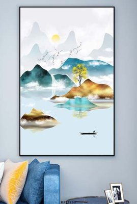 File PSD File tranh hiện đại pha lê gương KF73790 (gốc) tách lớp chi tiết