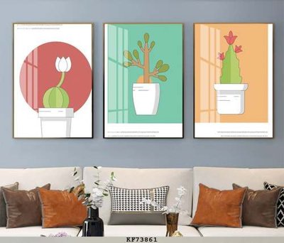 File gốc File tranh hiện đại pha lê gương KF73861 (in ấn) màu sắc trung thực