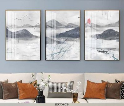 File in ấn File tranh hiện đại pha lê gương KF73875 (bản gốc) cao cấp