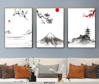 File in trần File tranh hiện đại pha lê gương KF73878 (file gốc) phong thủy