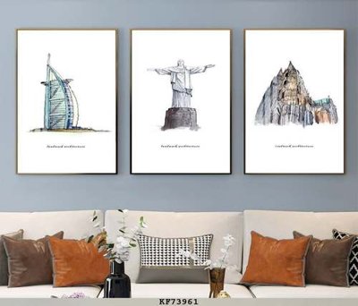 File gốc in tráng gương File tranh hiện đại pha lê gương KF73961 chi tiết