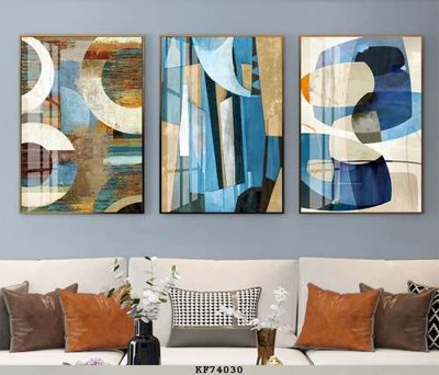 File gốc in tráng gương File tranh hiện đại pha lê gương KF74030 chi tiết