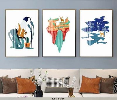 Tải về file gốc File tranh hiện đại pha lê gương KF74046 (chuẩn in ấn)