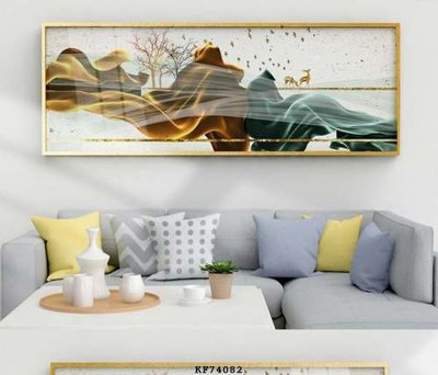 File in lụa File tranh hiện đại pha lê gương KF74082 (phong cảnh) File tranh hiện đại pha lê gương KF74082