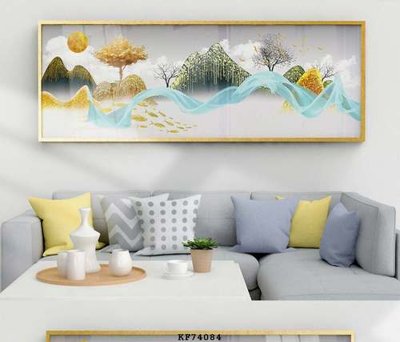 Ảnh gốc File tranh hiện đại pha lê gương KF74084 (siêu chi tiết) để in ấn